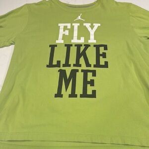 Vintage Jordan Green short Sleeve Tee Fly Like Me